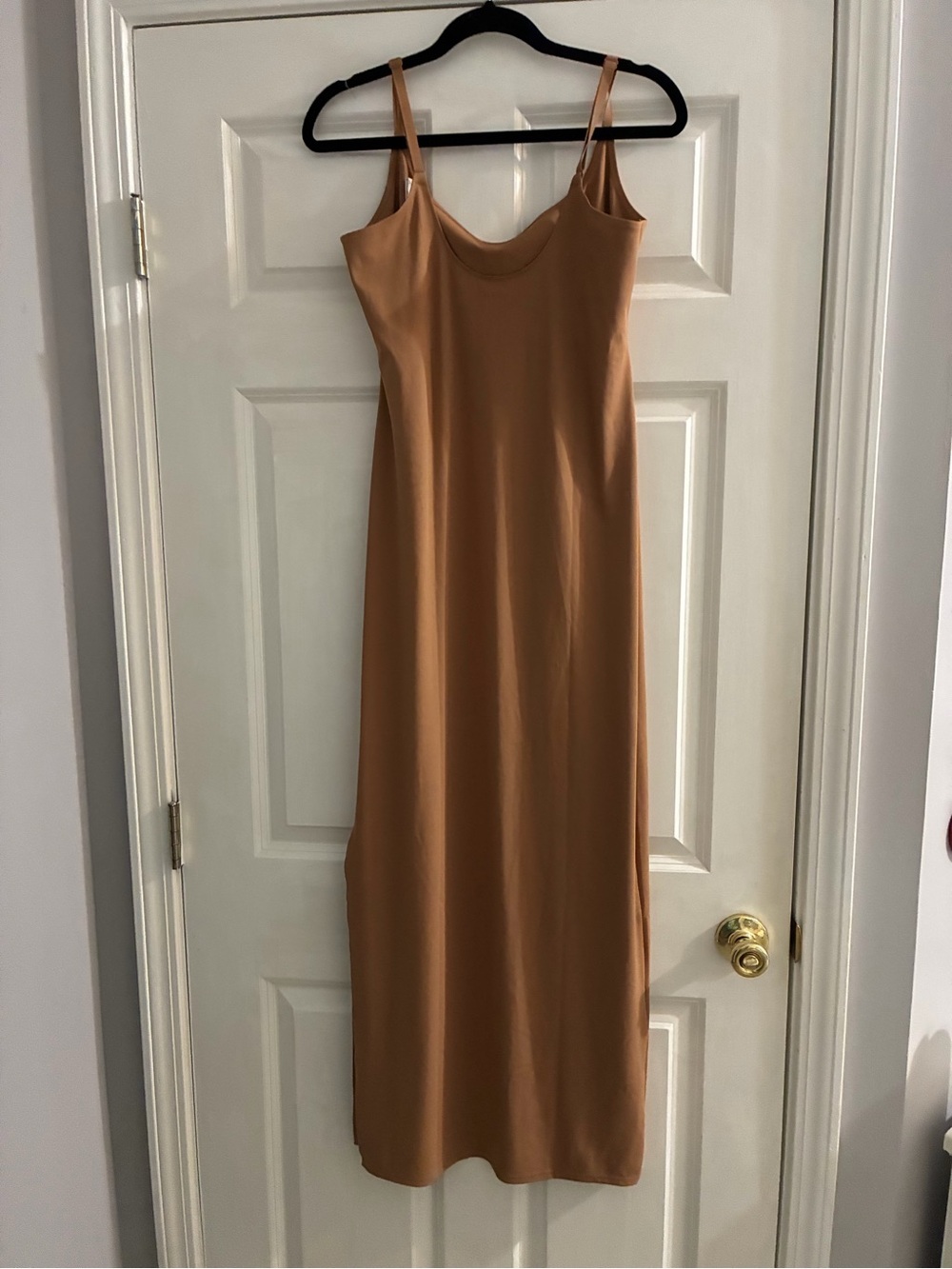 Victoria's Secret Maxi Slip Dress in Camel